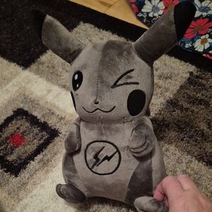 Gray Pikachu Plush Toy
